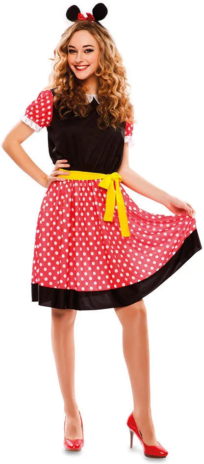 Disfraz de Ratita Minnie para Mujer Mickey Mouse & Minnie Mouse EuroCarnavales